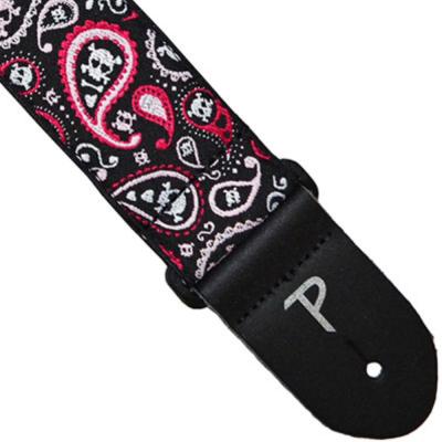 Perri’s ペリーズ TWS-6801 HOPE PAISLEY ジャガード ペイズリー柄 ギターストラップ 本体画像