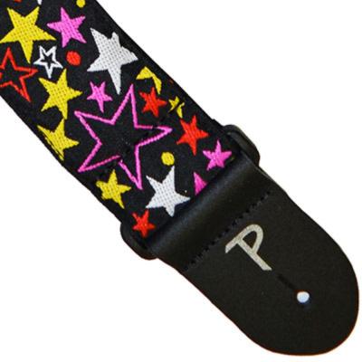 Perri’s ペリーズ TWS-6800 HOPE STARS JACQUARD 星柄 ギターストラップ 本体画像1
