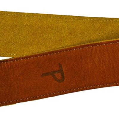 Perri’s ペリーズ BM2-7083 ITALIAN CAMEL イタリアンレザー 革製 キャメル ギターストラップ 本体画像2