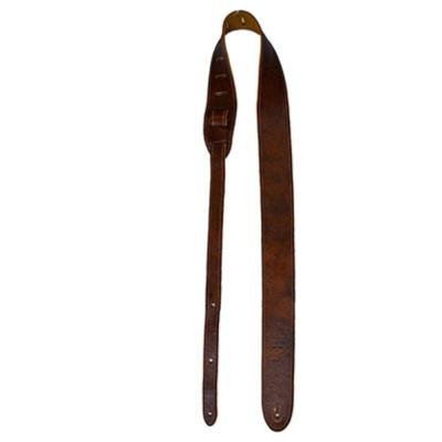 Perri’s ペリーズ BM2-6554 ITALIAN CHESNUT イタリアンレザー 革製 茶色 チェストナット ギターストラップ 本体画像1