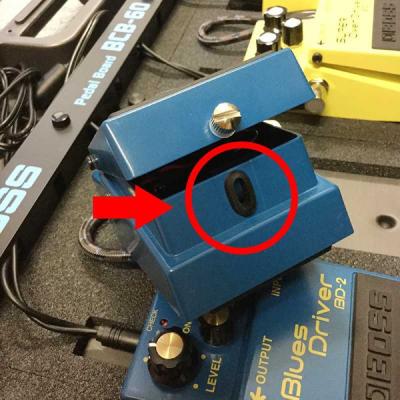 BOSS ペダルガイドブッシュ × 10個セット (17041652) ボス コンパクトエフェクター用パーツ ゴムブッシュ パーツ取り付け位置