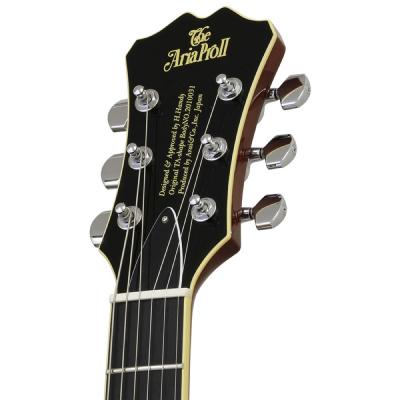 AriaProII アリアプロ2 TA-TONIC ALB Almond Burst セミアコースティックギター ハードケース付き ヘッド画像