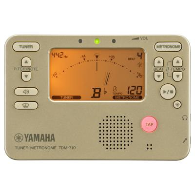 チューナー メトロノーム ヤマハ YAMAHA TDM-710GL ゴールド 吹奏楽 管楽器 弦楽器 ブラスバンド オーケストラ チューナーメトロノーム 吹奏楽 チューナー