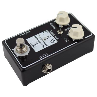 YUKI CAW BLK Compressor adds warmth コンプレッサー ギターエフェクター 本体サイド画像