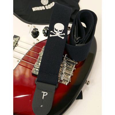 Perri’s ペリーズ CWSEMB-7103 2インチ CTN GTR STP Embroidered SKULL ギターストラップ サブ画像3