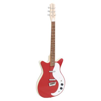 Danelectro ダンエレクトロ Guitar STOCK’59 VINTAGE RED エレキギター 左斜めアングル画像