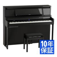 【組立設置無料サービス中】 ROLAND ローランド LX-6-PES 電子ピアノ 高低自在椅子付き ブラック 黒塗鏡面
