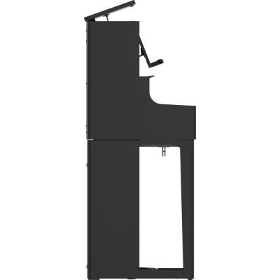 【組立設置無料サービス中】 ROLAND ローランド LX-9-PES 電子ピアノ 高低自在椅子付き ブラック 黒塗鏡面 側面画像