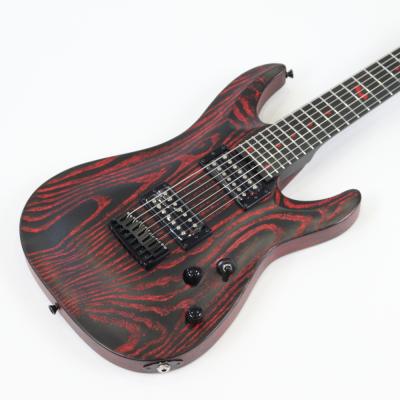 SCHECTER シェクター PA-SM-SH-7 SiM SHOW-HATEモデル セミハードケース付属 7弦エレキギター ボディトップ画像