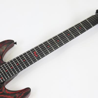 SCHECTER シェクター PA-SM-SH-7 SiM SHOW-HATEモデル セミハードケース付属 7弦エレキギター 指板画像