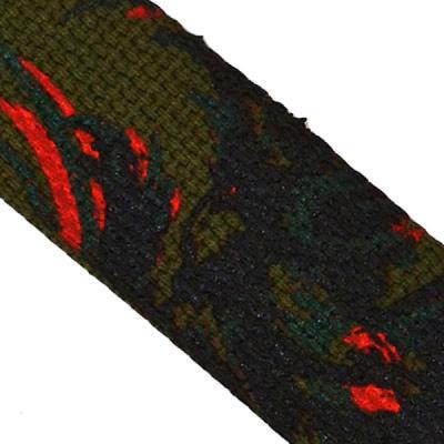 Perri’s ペリーズ CWSSP-7041 GRN COTTON W/SCREEN PRINTED EAGLE Guitar Strap ギターストラップ サブ画像2