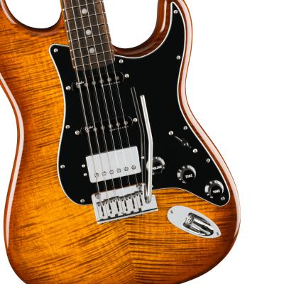Fender フェンダー Limited Edition American Ultra Stratocaster HSS Tiger’s Eye ストラトキャスター エレキギター ボディ画像1