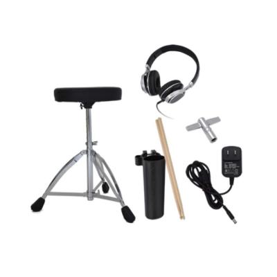 ONETONE ワントーン 電子ドラム OTDD-100 BK ドラム椅子 スティック ヘッドホン付き メッシュパッド採用 付属品画像