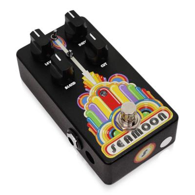 Seamoon FX Seamoon Grind Machine ベース用ディストーション ベースエフェクター フットスイッチ側サイドからのアングル