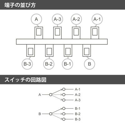 SCUD スカッド ULS-O3W 3way Oak レバースイッチ 回路図画像