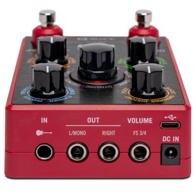 LINE6 ライン6 POD Express Guitar アンプ エフェクトプロセッサー ギターエフェクター 本体画像 インアウト画像