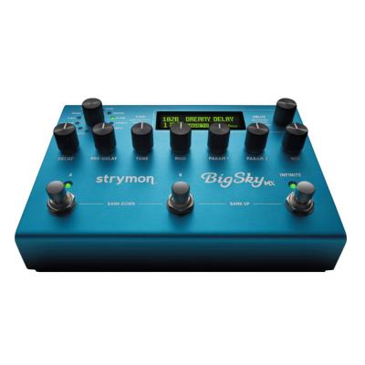 strymon ストライモン BigSky MX リバーブ ギターエフェクター フロント斜めアングル画像