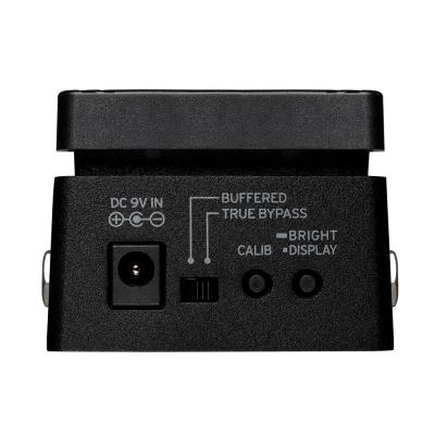 ベースチューナー コルグ KORG Pitchblack XS Bass PB-XS BASS ペダルチューナー ピッチブラック ベース チューナー 背面、端子、スイッチ