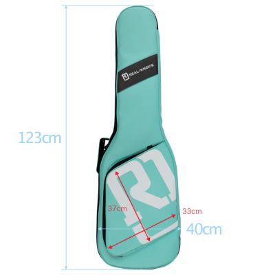 エレキベースケース REAL MISSION CoolVox B Aqua アクア 水色 ベース ギグバッグ リュック 背負うベースケース リアルミッション サイズ詳細