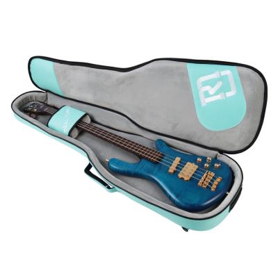 エレキベースケース REAL MISSION CoolVox B Aqua アクア 水色 ベース ギグバッグ リュック 背負うベースケース リアルミッション 仕舞いイメージ 2