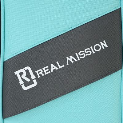 エレキベースケース REAL MISSION CoolVox B Aqua アクア 水色 ベース ギグバッグ リュック 背負うベースケース リアルミッション ロゴ