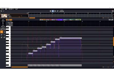 テクノスピーチ VoiSona Chis-A チセイ 特別パッケージ版 AI歌声合成ソフト TSVS-003 エディット画面