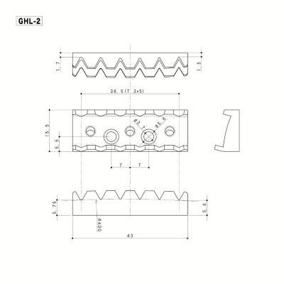 GOTOH ゴトー GHL-2 GG ロックナット ゴールド サイズ詳細