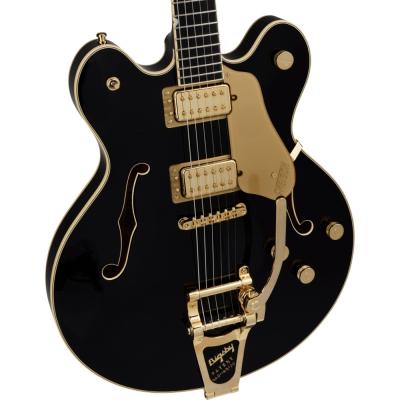 GRETSCH グレッチ Broadkaster LX Center Block with String-Thru Bigsby and Gold Hardware Ebony Fingerboard Black JP エレキギター ボディトップ