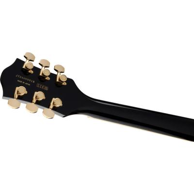 GRETSCH グレッチ Broadkaster LX Center Block with String-Thru Bigsby and Gold Hardware Ebony Fingerboard Black JP エレキギター ヘッド裏