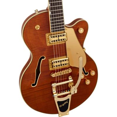 GRETSCH グレッチ Electromatic LTD Flame Okoume Broadkaster Jr.Single-Cut with Bigsby RNDORG エレキギター ボディアップ画像