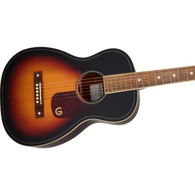 GRETSCH グレッチ Jim Dandy Parlor LTD Solid Top Heritage Burst アコースティックギター ボディ斜めアングル画像