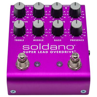 Soldano ソルダーノ SLO PLUS Pedal Purple オーバードライブ ギターエフェクター 本体画像 前