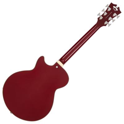D’Angelico ディアンジェリコ Premier SS Burnt Red エレキギター セミアコ ボディバック画像