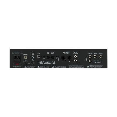 Soldano ソルダーノ X88-IR 3-Channel All-Tube Stereo Rackmount Preamp 真空管プリアンプ ラックマウント型 リア画像