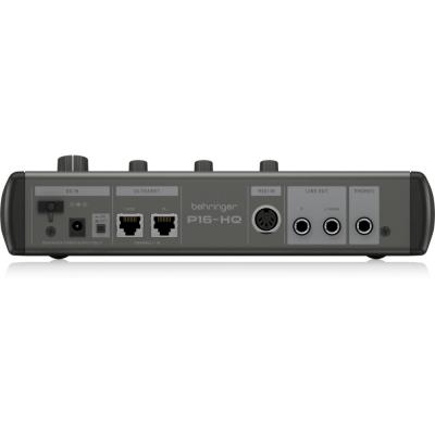 パーソナルモニター ミキサー BEHRINGER P16-HQ ベリンガー 16chパーソナルモニター 入出力端子側