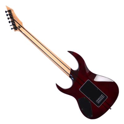 【訳あり】 B.C.Rich SHREDZILLA PROPHECY ARCHTOP WITH EVERTUNE LAVA Burst Black Line Inlays エレキギター アウトレット 背面