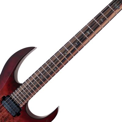 【訳あり】 B.C.Rich SHREDZILLA PROPHECY ARCHTOP WITH EVERTUNE LAVA Burst Black Line Inlays エレキギター アウトレット 指板