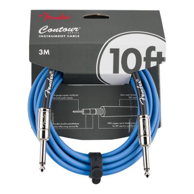 Fender フェンダー Contour 10ft(約3m) Cable Lake Placid Blue ギターケーブル