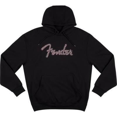 Fender フェンダー Spaghetti Logo Wavy Checker Hoodie Pink Checker Mサイズ フーディー パーカー 長袖