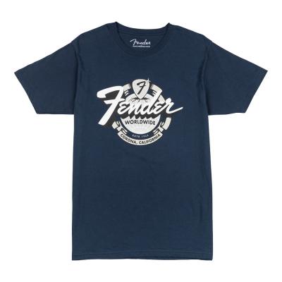 Fender フェンダー World Wide Tee Vintage Navy XLサイズ Tシャツ 半袖