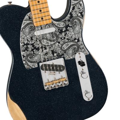 Fender フェンダー Brad Paisley Road Worn Telecaster MN Black Sparkle エレキギター テレキャスター ピックアップ、ブリッジ