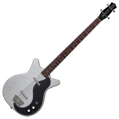 Danelectro ダンエレクトロ 59DC LONGSCALE BASS METALFLAKE SILVER エレキベース