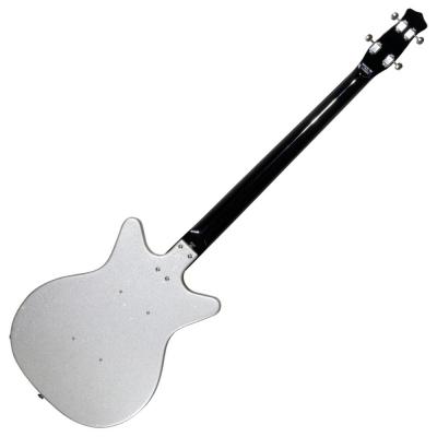Danelectro ダンエレクトロ 59DC LONGSCALE BASS METALFLAKE SILVER エレキベース 本体画像 裏