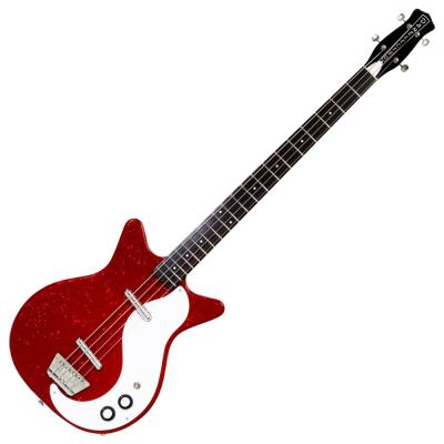 Danelectro ダンエレクトロ 59DC LONGSCALE BASS METALFLAKE RED エレキベース