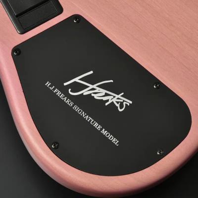 BACCHUS バッカス Japan Tune-up Series WL524 H.J.FREAKS PINKS 5弦エレキベース コントロール部裏
