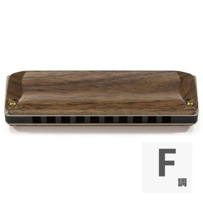 SUZUKI スズキ MANJI M-20W F調 木製カバー 10穴ハーモニカ