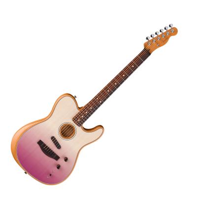 Fender フェンダー FSR Acoustasonic Player Telecaster RW Burgundy Fade エレクトリックアコースティックギター 正面
