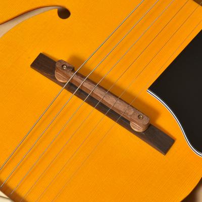 SeventySeven Guitars セブンティセブンギターズ EXRUBATO-ONE ANA フルアコースティックギター エレキギター フルアコ 77 ブリッジ部