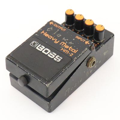 【中古】 ヘビーメタル エフェクター BOSS HM-2 Heavy Metal Made in Japan ディストーション ギターエフェクター 側面