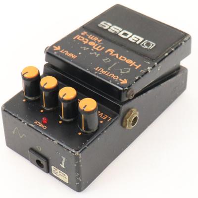 【中古】 ヘビーメタル エフェクター BOSS HM-2 Heavy Metal Made in Japan ディストーション ギターエフェクター 側面